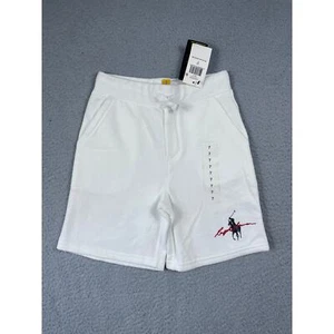 Polo Ralph Lauren White Sweat Shorts Youth Size 7 NWT - Picture 1 of 8