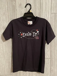 Youth Dale Jr. #88 NASCAR Logo Kids Tee Shirt Size L (10/12) Stars accent  ~ NEW - Picture 1 of 4
