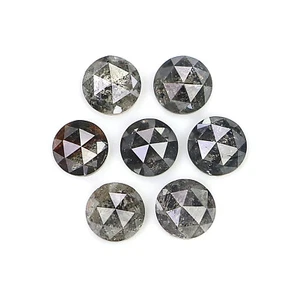 Diamante natural suelto talla rosa 1,86 quilates 3,65 mm sal y pimienta diamante LQ2383 - Imagen 1 de 8
