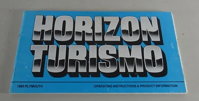 Manuale Del Proprietario / Libretto Plymouth Horizon Turismo Anno 1983 - Immagine 1 di 2