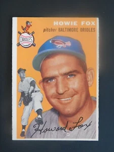 Tarjeta de béisbol 1954 Topps #246 Howie Fox (EX) - Imagen 1 de 2