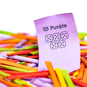 100 Punktelose Tombola Lose Röllchenlose Sicherheitslose - 25 Würfelpunkte - Bild 1 von 4