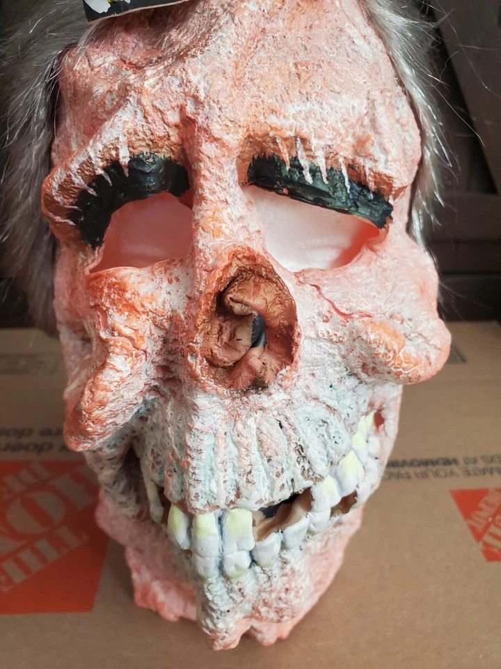 1993 Forum Novelties Halloween Mask New scary female corpse death skull vintage  - Image 1 of 4
