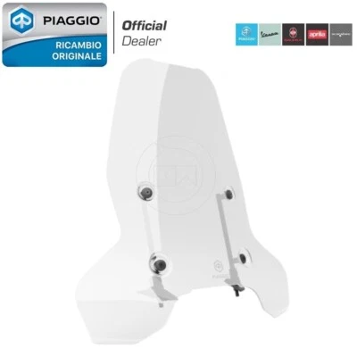 PARABREZZA TRASPARENTE ORIGINALE PIAGGIO 1B012016 LIBERTY 50/125/150 2025 - Immagine 1 di 2