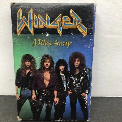 WINGER MILES AWAY SINGLE 1990 VINTAGE CASSETTE TAPE USED Foto 1 de 4