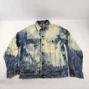 Levi's 70507 Bleached Tie Dye Denim Jean Jacket Size Medium - Picture 1 of 13