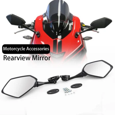 Левое и правое зеркало заднего вида для Honda CBR600F4 CBR600F4i 1999-2006 карбоновый стиль - Изображение 1 из 4