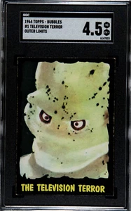 1964 Topps - Bubbles Outer Limits Television Terror #1 SGC 4.5 Trading Card Rare - Picture 1 of 2