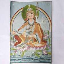 36" Tibet tibetische Tuch Seide Guru Padmasambhava Rinpoche Thangka Wandbild #2