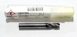 Cleveland Twist 1/4" 3FL Fresa terminale in carburo .020" CR rivestimento lubrificante duro, C60373HL - Foto 1 di 1