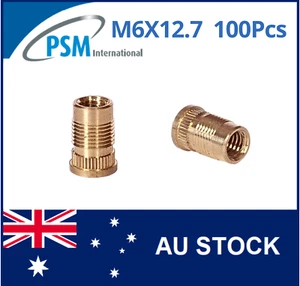 INSERTO PARA PLÁSTICO M6 X 12.7 FIN-LOK CABEZA LATÓN PSM05805 - Imagen 1 de 8