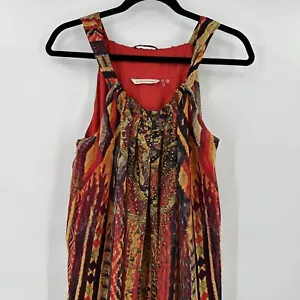 Weiche Umrandung mehrfarbig Strass verziert ärmellos Maxikleid Small - Bild 1 von 12