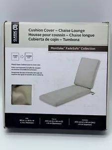 Classic Accessories Montlake FadeSafe Patio Chaise Lounge Cushion 80 x 26 x 3 in - Picture 1 of 3