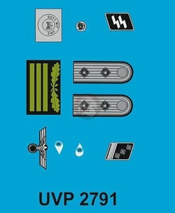 Peddinghaus 1/16 Waffen-SS-Hauptsturmfuhrer Insignia (Verlinden 2791) PVP2791 - Imagen 1 de 1