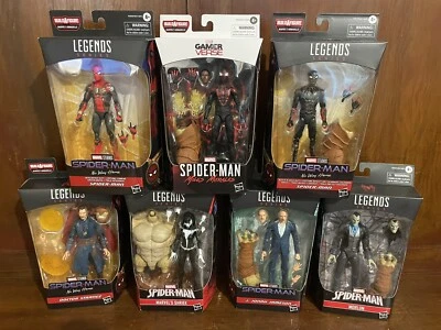Marvel Legends Spider-man No Way Home Complete Set 7 BAF Armadillo Miles Morales - Image 1 of 4