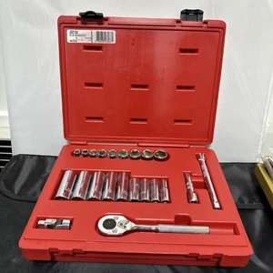 🔧USA PROTO Professional USA 3/8" Drive 22pc SAE Socket & Ratchet Set J52134 - Picture 1 of 10