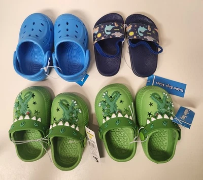 Lote de 4 zapatos sin cordones/sandalias para niños pequeños talla 5/6 Foto 1 de 4