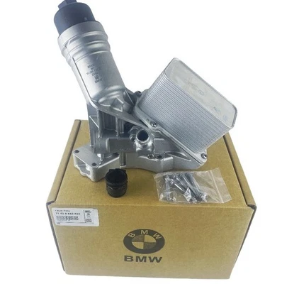 Aluminum Oil Cooler Filter Housing for BMW 340i 440i 540i 740i xDrive 3.0L Foto 1 de 4