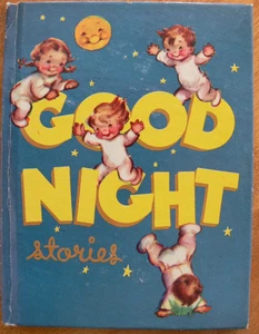 Vintage A Blue Bird Book ~ GOOD NIGHT STORIES ~ Very Good! - Imagen 1 de 10