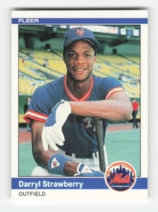 1984 Fleer #599 Darryl Strawberry RC Near Mint or Better - Bild 1 von 2