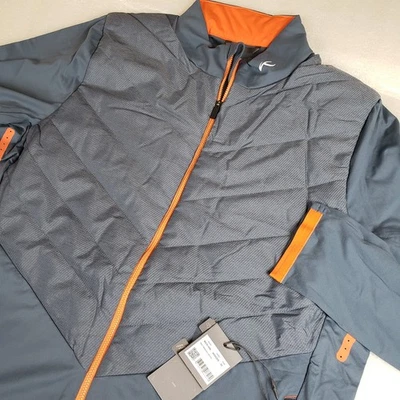 NWT KJUS Men's 52 Large Release Full Zip Golf Jacket Steel Blue Performance Fit* - Image 1 of 4