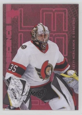 2023 Upper Deck Series 2 Fluorescence Pink /15 Leevi Merilainen #F-42 Rookie RC - Image 1 of 2