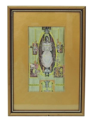 Cash's of Coventry woven silk picture - Coventry Cathedral - Sutherland Tapestry - Image 1 of 4