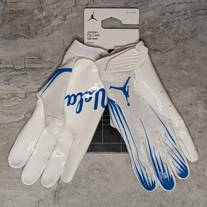 Nike Air Jordan UCLA Bruins PE Vapor Fly Lock Men's 2XL White Football Gloves - Picture 1 of 6