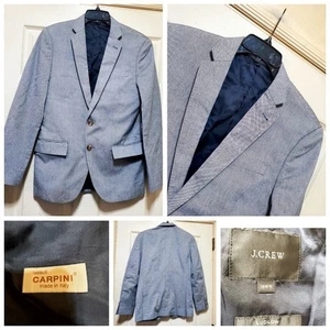 J Crew Blazer Mens 36S Grey Ludlow Jacket Career Office Carpini Italy 38023 - Picture 1 of 20