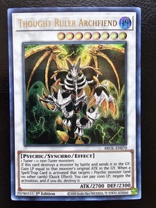 Thought Ruler Archfiend Ultra Rare BROL-EN070 1st Edition - Picture 1 of 1