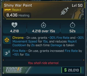 Borderlands 4 ⭐ SHINY WAR PAINT REPKIT ⭐ FEUERRATE - Bild 1 von 1