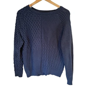 Acogedor suéter de pescador tejido con cable mezclado Free Assembly para mujer talla XL - Imagen 1 de 8
