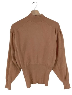 ASOS DESIGN Jersey de cuello alto Mujeres Jersey Talla EU 34 marrón look casual - Imagen 1 de 4