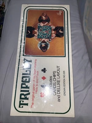 New Vintage 1969 Tripoley Game Crown Ed #225 by Cadaco Michigan Rummy - Image 1 of 4
