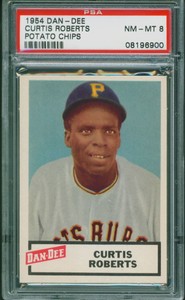 1954 Dan-Dee Curtis (Curt) Roberts PSA 8 NM-MT, Pirates, Rare, POP 10,  2 Higher