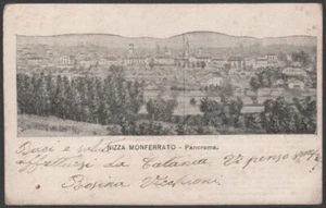 cartolina NIZZA MONFERRATO panorama - Imagen 1 de 1
