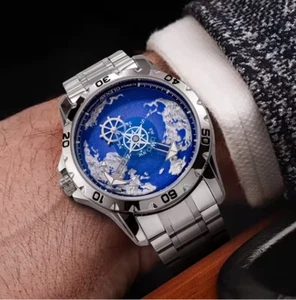 GLENAW Leuchtende Uhr für Herren Automatik Edelstahl Uhren Herrenuhr - Bild 1 von 6