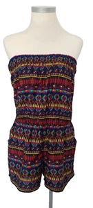 Primark Damen-Sommer-Playsuit Größe 10/12 mehrfarbig bedruckt – Urlaub – Freizeit - Bild 1 von 3