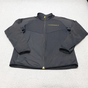 Nike Livestrong Jacket Mens Large Full Zip Track Black Running Pockets - Picture 1 of 13