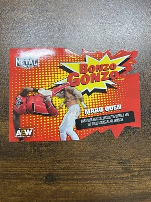 2022 Skybox Metal Universe AEW All Elite Wrestling Bonzo Gonzo Marq Quen #BG-9 - Image 1 of 2