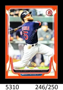 1-2014 BOWMAN ORANGE PARALLEL DUSTIN PEDROIA RED SOX 246/250 CARD#66 - Picture 1 of 1