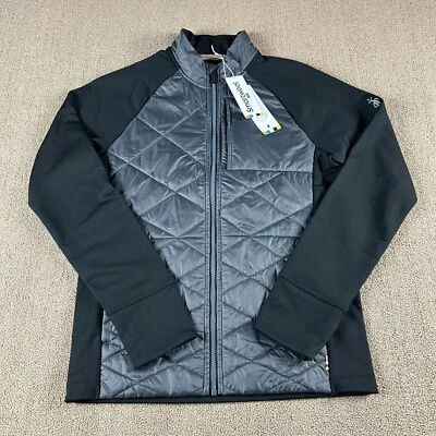 Chaqueta SmartWool Sport Nylon Smartloft Gris Negra Acolchada Talla Pequeña Nueva con Etiquetas Precio de venta sugerido por el fabricante $200 Foto 1 de 4
