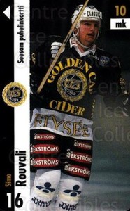 1996-97 Finnish TPS Turku Phone Cards #10 Simo Rouvali