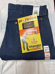 Jeans uomo Wrangler taglio cowboy 13MWZ vestibilità originale shadow taglia 38x32 nuovi - Foto 1 di 1