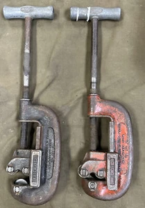 Lot of (2) - Ridgid (No. 1 & 21) - Heavy Duty Pipe Cutter (1/8" to 2”) USA - Picture 1 of 8
