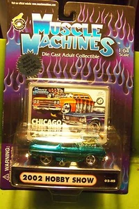Muscle Machines 02 Metallic Electric Blue Chicago Toy Show 2016 LE Die Cast Car - Picture 1 of 7