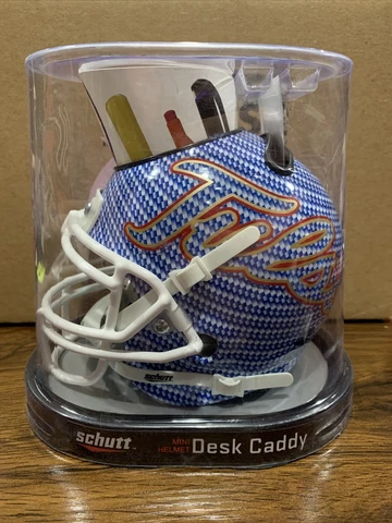 Tulsa Golden Hurricane (Carbon Fiber) NCAA Schutt Mini Helmet Desk Caddy Cover