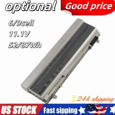 E6400 Battery For Dell Latitude E6410 E6500 E6510 KY477 PT434 W1193 6/9 Cell - Image 1 of 4