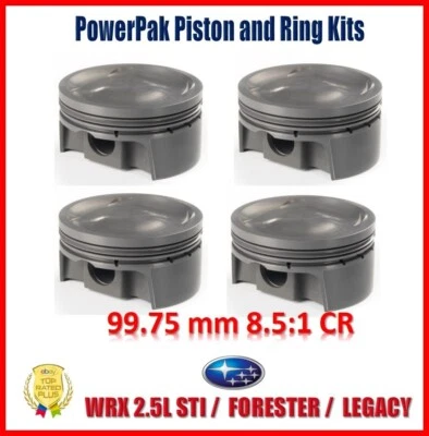 Juego de pistones Mahle Motorsport 99,75 mm diámetro 8,5:1 CR para Subaru 2,5 L WRX Sti Foto 1 de 4