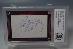 CHUCK MCELROY 2017 HISTORIC AUTOGRAPHS SCRIPTS AUTO PHILLIES BECKETT GRADED - Picture 1 of 3